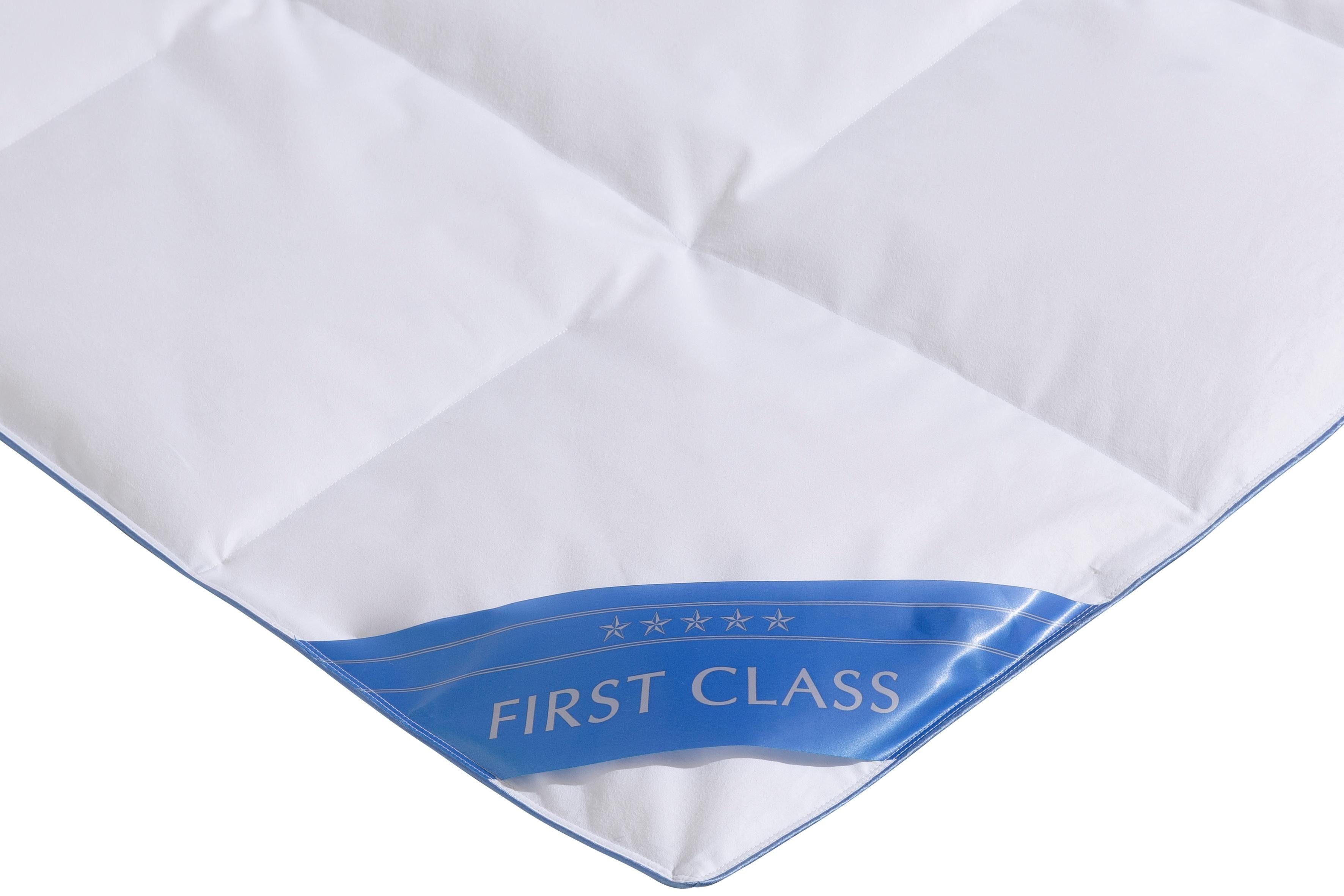 Hanse by RIBECO Daunenbettdecke Lina, Füllung: 90% Daunen & 10% Federn, Bezug: 100% Baumwolle, Hochwertiges Naturprodukt!