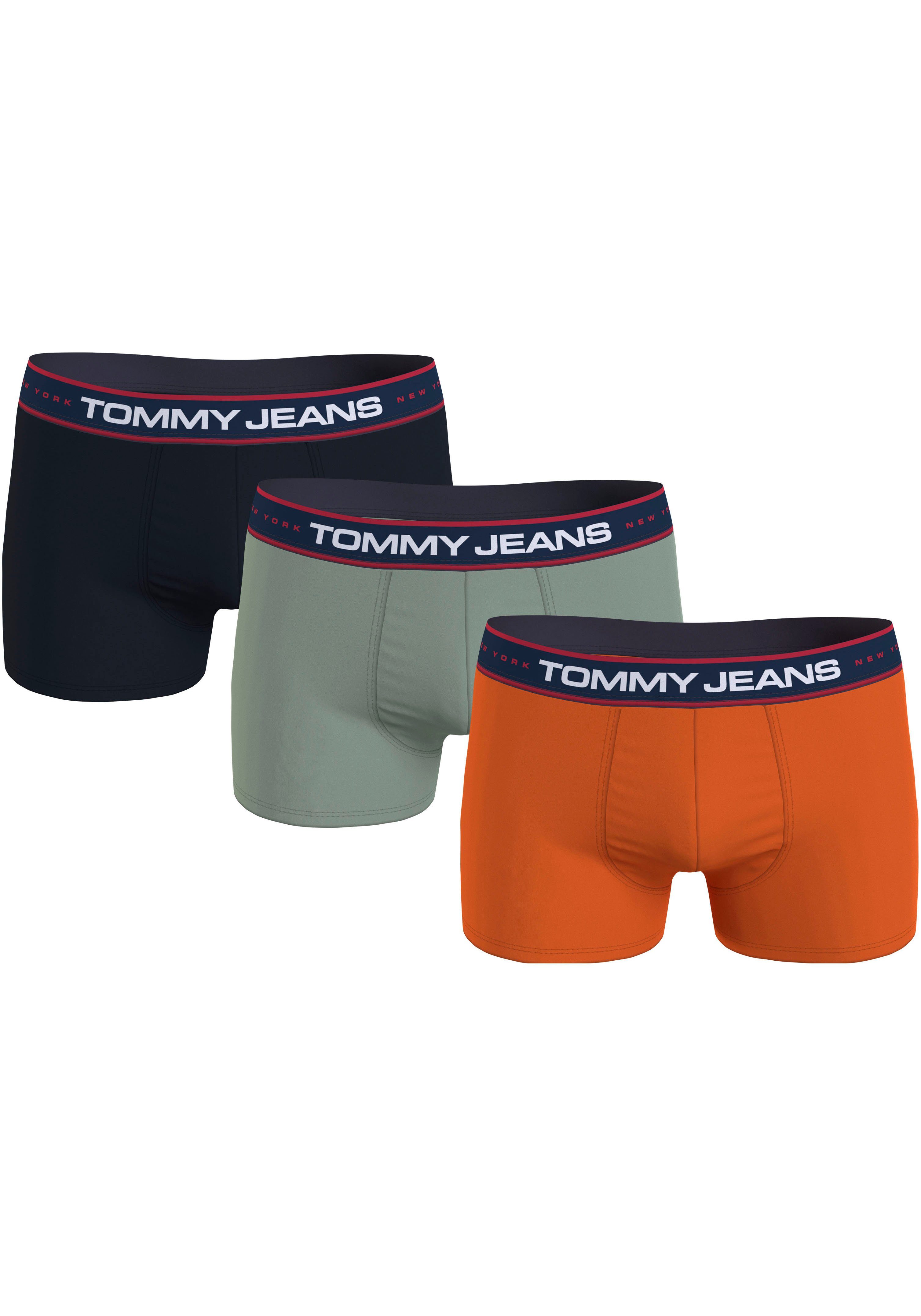 Tommy Hilfiger Underwear Trunk 3P TRUNK (Packung, 3-St., 3er-Pack) mit Logo am Taillenbund desert sky / faded olive/ bonf orange