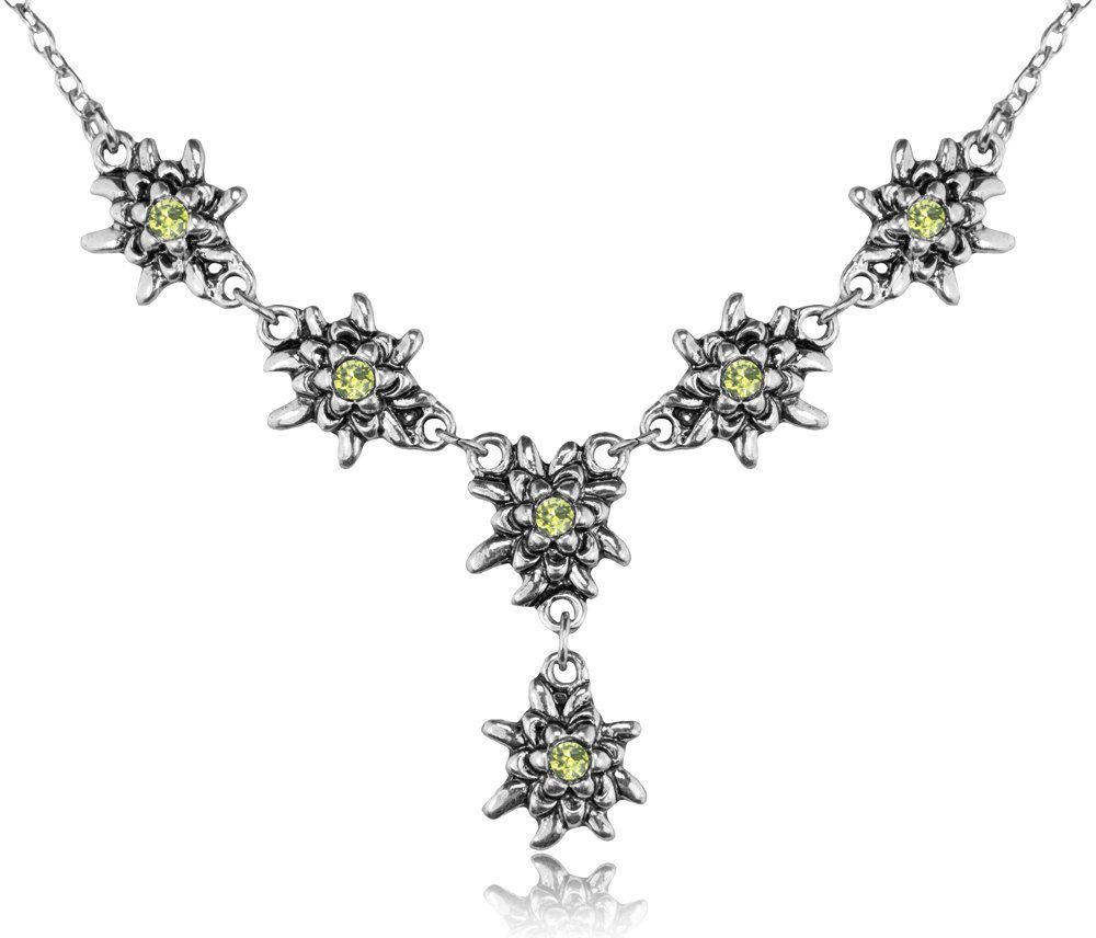 Kette mit Anhänger LUISIA® Edelweiß Collier 'Emilia' mit Premium Kris