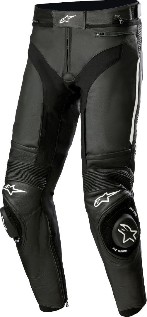 Alpinestars Motorradhose Missile V3 Motorrad Lederhose Knieprotektoren enthalten