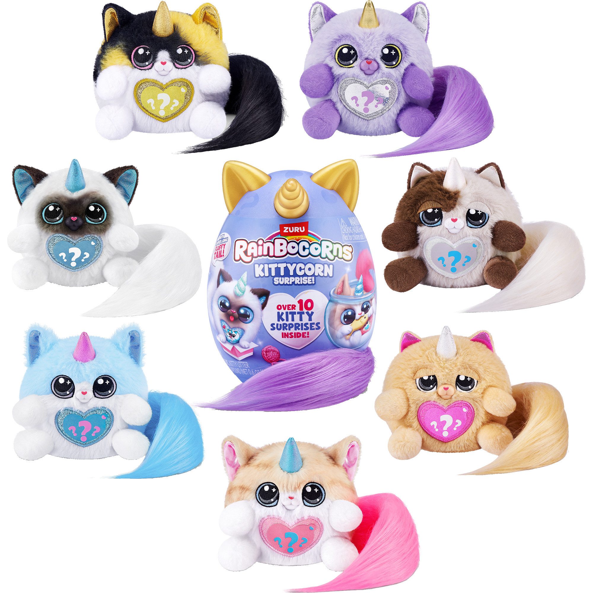 ZURU Kuscheltier ZURU Rainbocorns - Kittycorn Surprise Serie 3