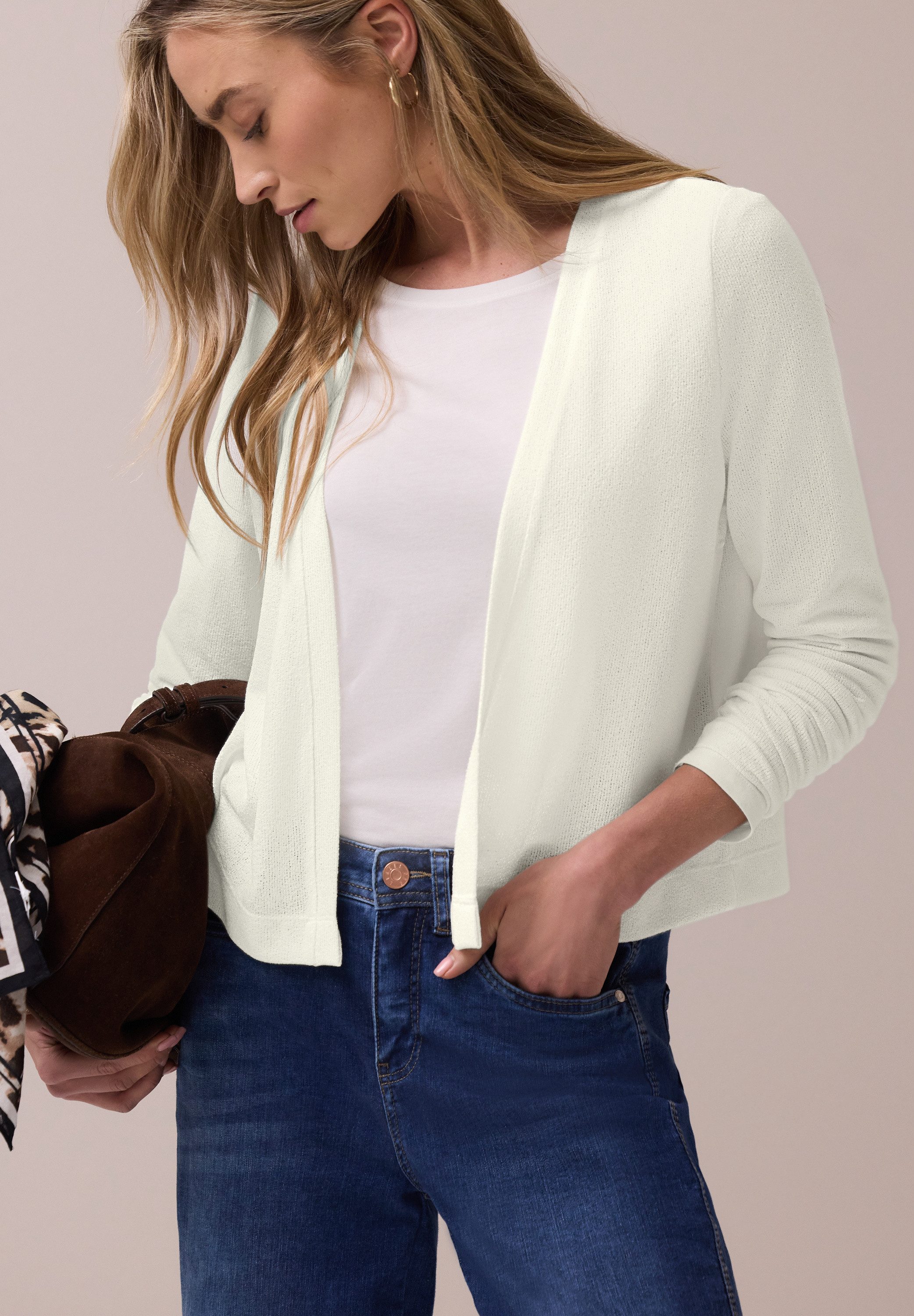 STREET ONE Strickjacke Style Nette in offener Passform