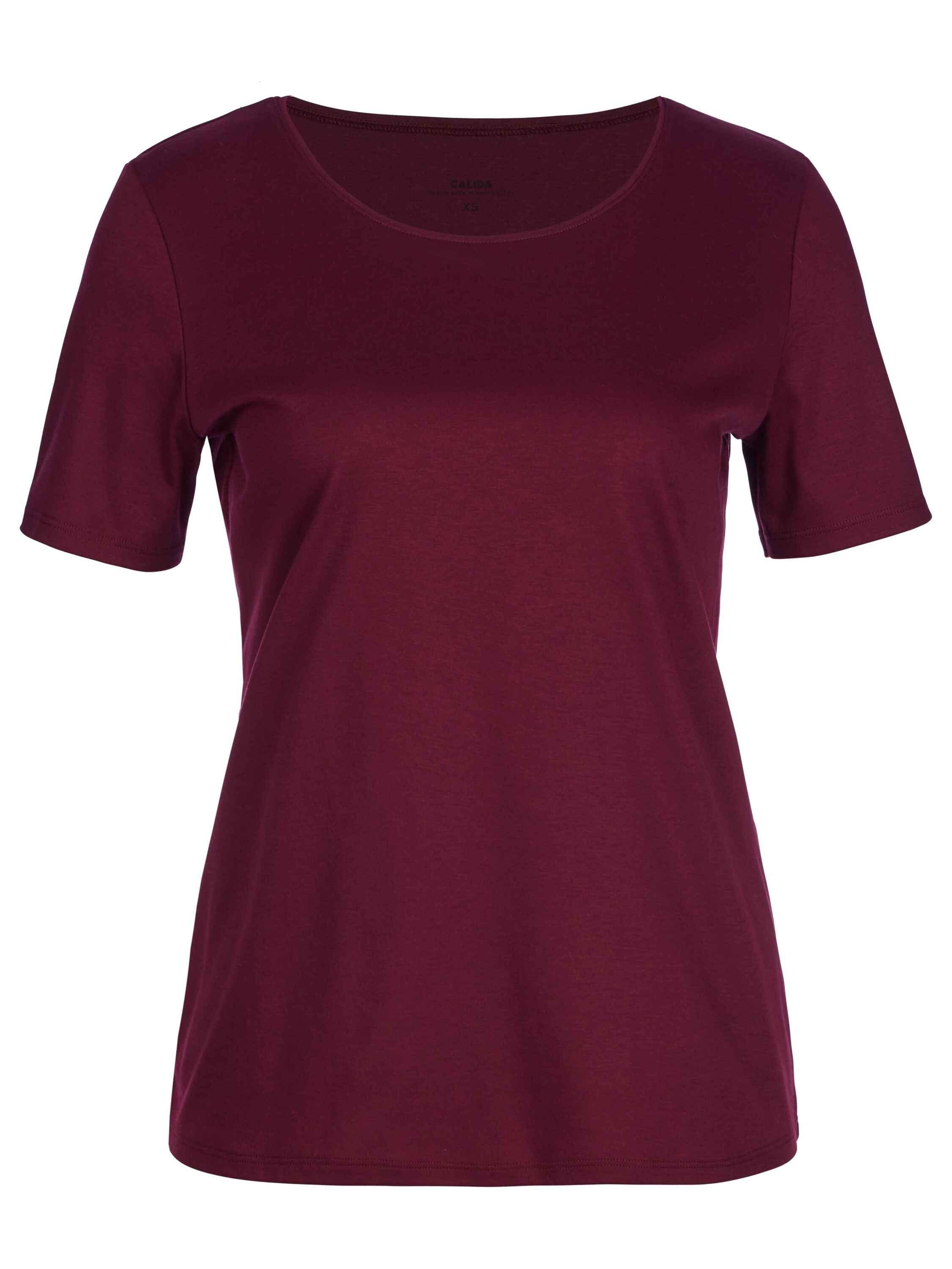 Kurzarm-Shirt Kurzarmshirt (1-tlg) english red CALIDA