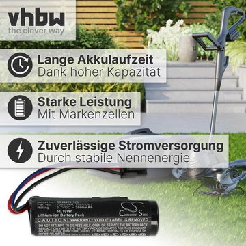 vhbw Ersatz für Wolf Garten 7085-918, 7085-061, 7085-066 für Akku Li-Ion 3000 mAh (3,7 V)