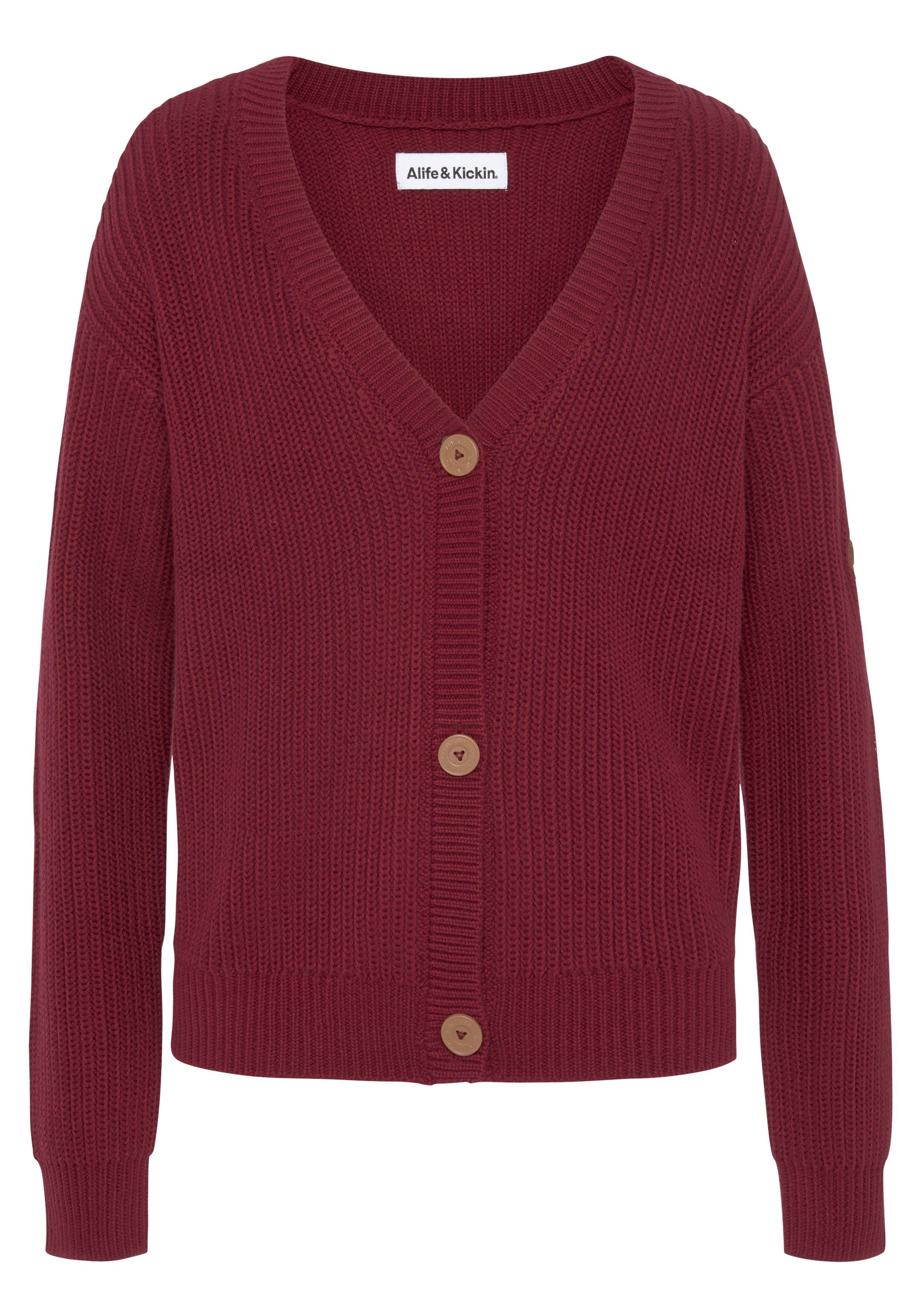 cranberry Alife NEUE KendraAK in Strickjacke & trendiger Grobstrick-Optik - Kickin KOLLEKTION