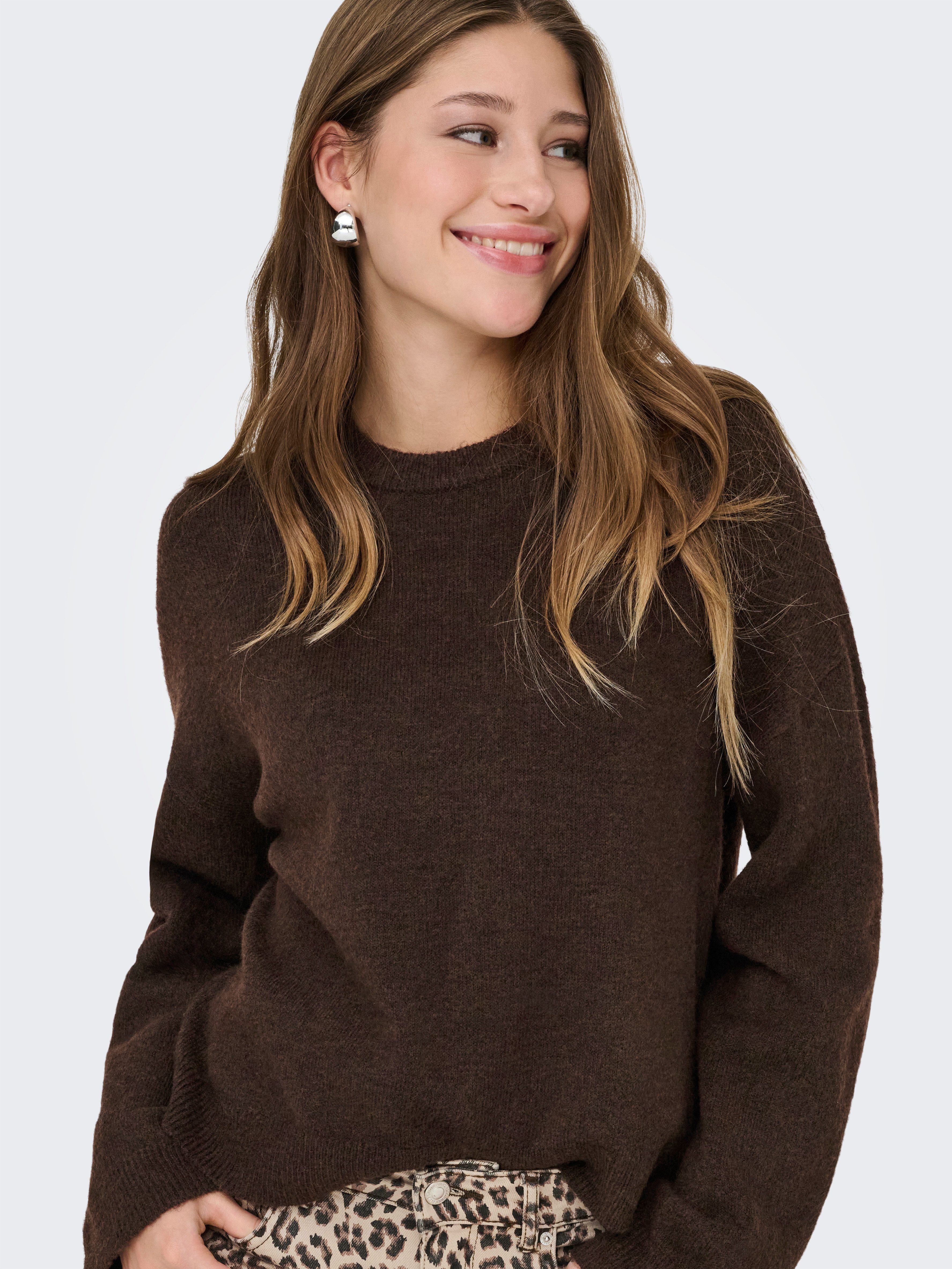 ONLY Rundhalspullover ONLSIMONI L/S O-NECK PULLOVER günstig online kaufen