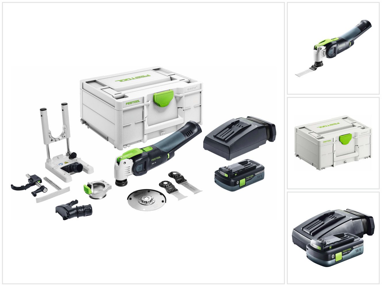 FESTOOL Akku-Multifunktionswerkzeug VECTURO OSC 18 HPC 4,0 EI-Set Akku Oszillierer 18 V Starlock Max (57