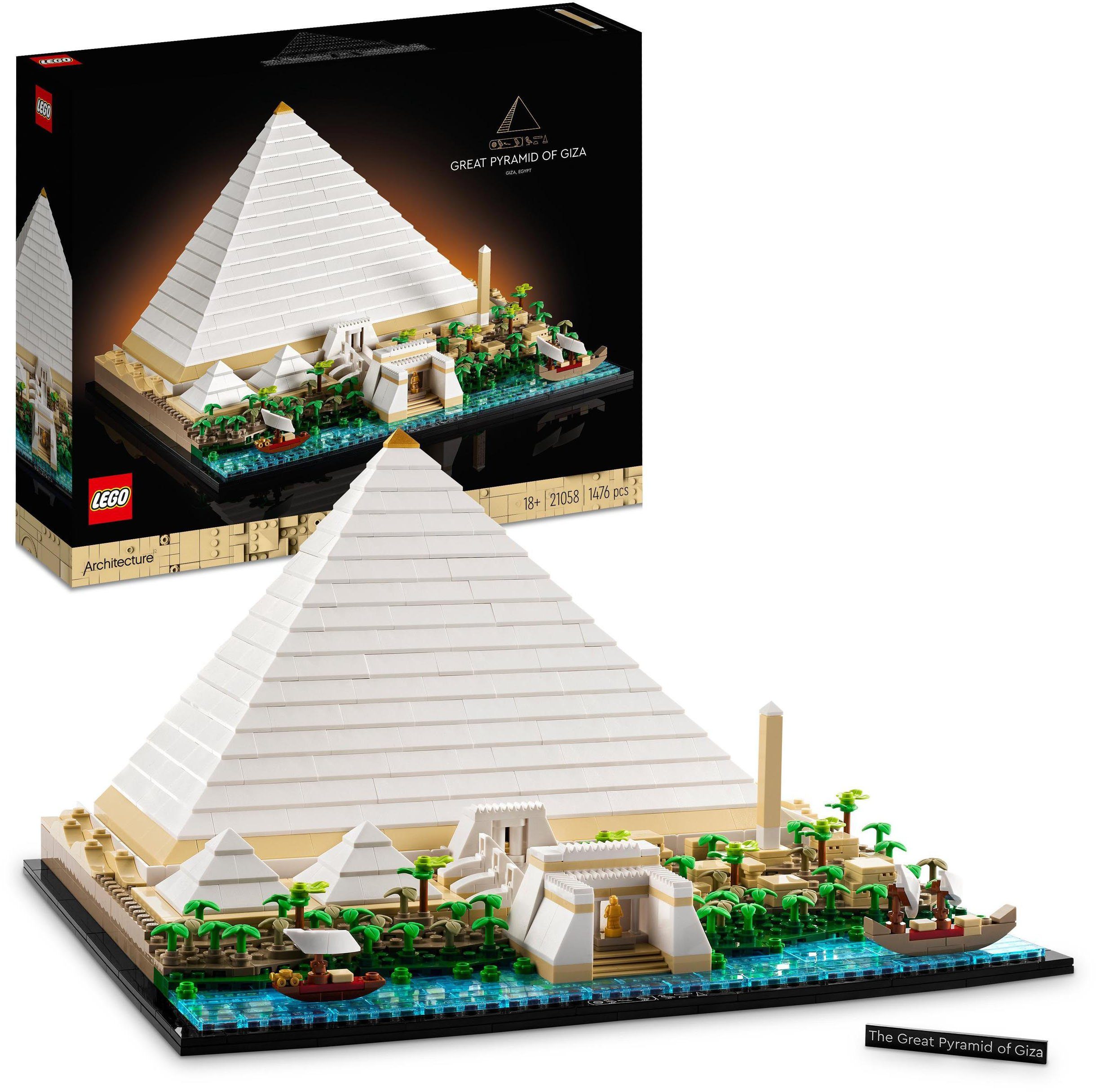 LEGO® Konstruktionsspielsteine »Cheops-Pyramide (21058), LEGO® Architecture«,  (1476 St), Made in Europe