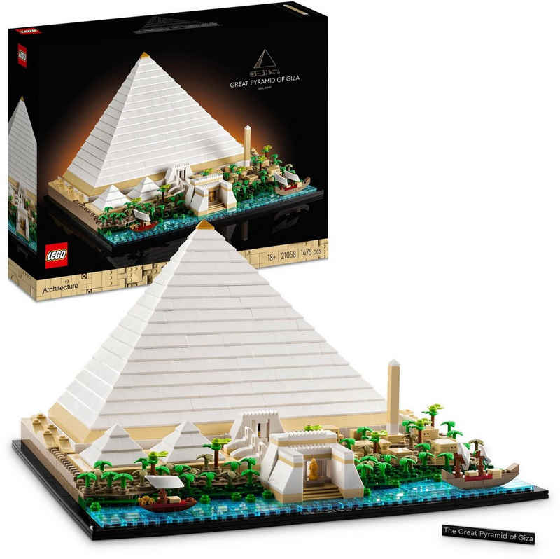 LEGO® Konstruktionsspielsteine Cheops-Pyramide (21058), LEGO® Architecture, (1476 St), Made in Europe