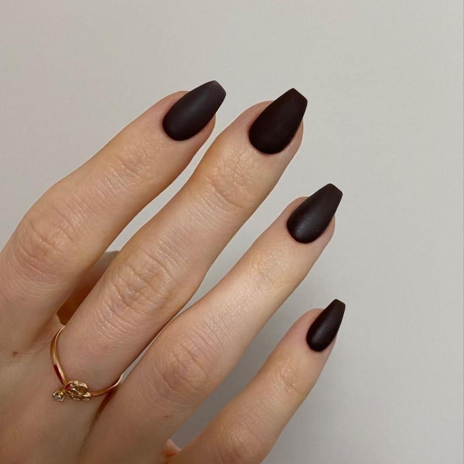 LuxusKollektion Kunstfingernägel PressOn Nägel Mandel kurz Ballerina Jelly Gel 24 Sarg Matt Schwarz