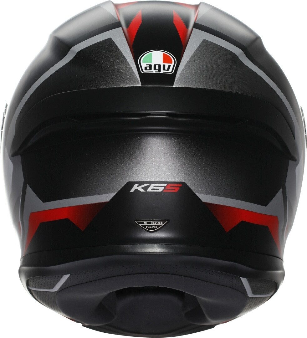 AGV Motorradhelm K6 S Karve Helm, vorbereitet für Kommunikationssystem,Notfallsystem-Polsterung (EQ