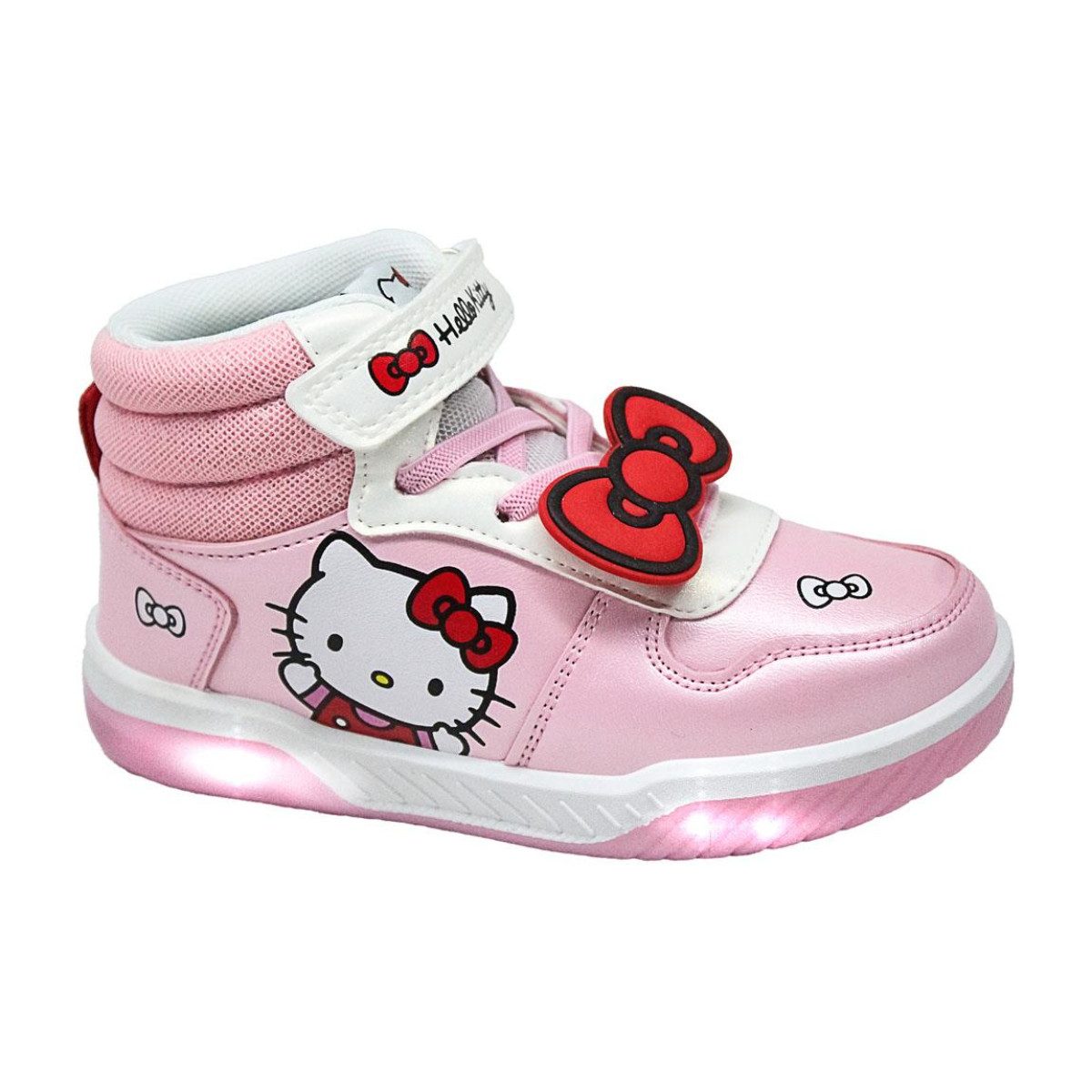Hello Kitty Kinder LED Freizeitschuhe aus Polyurethanleder und Polyester Sneaker (Set)