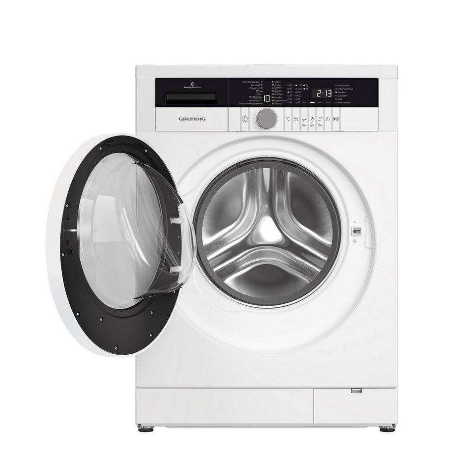 Grundig Waschmaschine Edition 75 Waschmaschine1 7134146200, 8,00 kg, 1400 U/ min, Selbstreinigung, Schontrommel, WaterProtect+