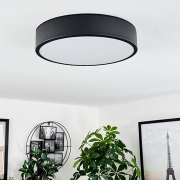 hofstein Deckenleuchte »Pianca« moderne Deckenlampe aus Metall/Kunststoff in Schwarz/Weiß, 4000 Kelvin