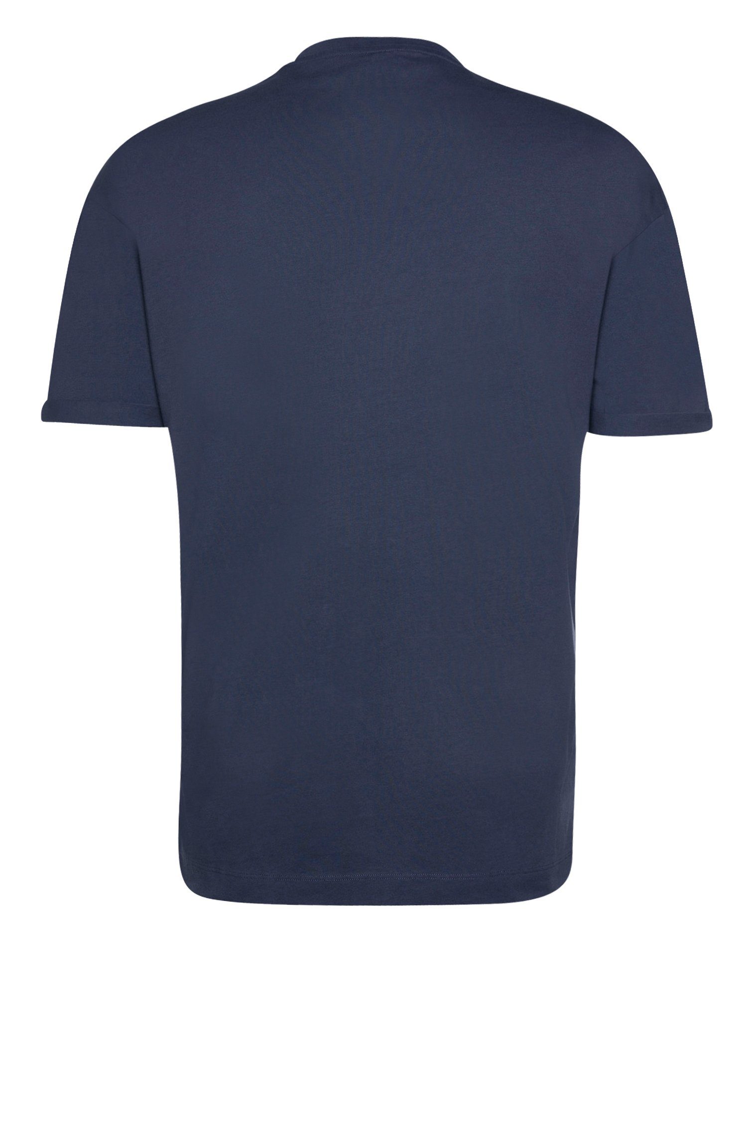 Drykorn T-Shirt Blau (1-tlg) Thilo (3200)