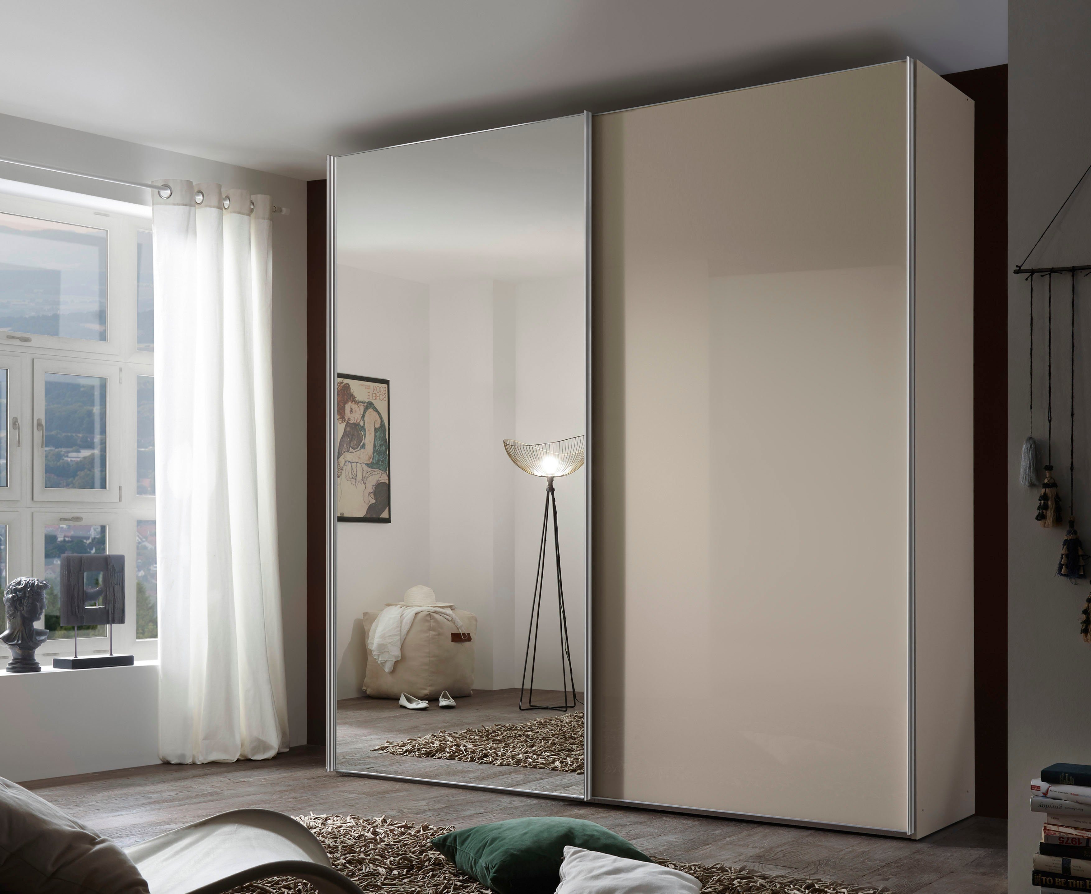 STAUD Schwebetürenschrank Sonate Rom mit Spiegel, Made in Germany Mit vier verschiedenen Ausstattungsvarianten