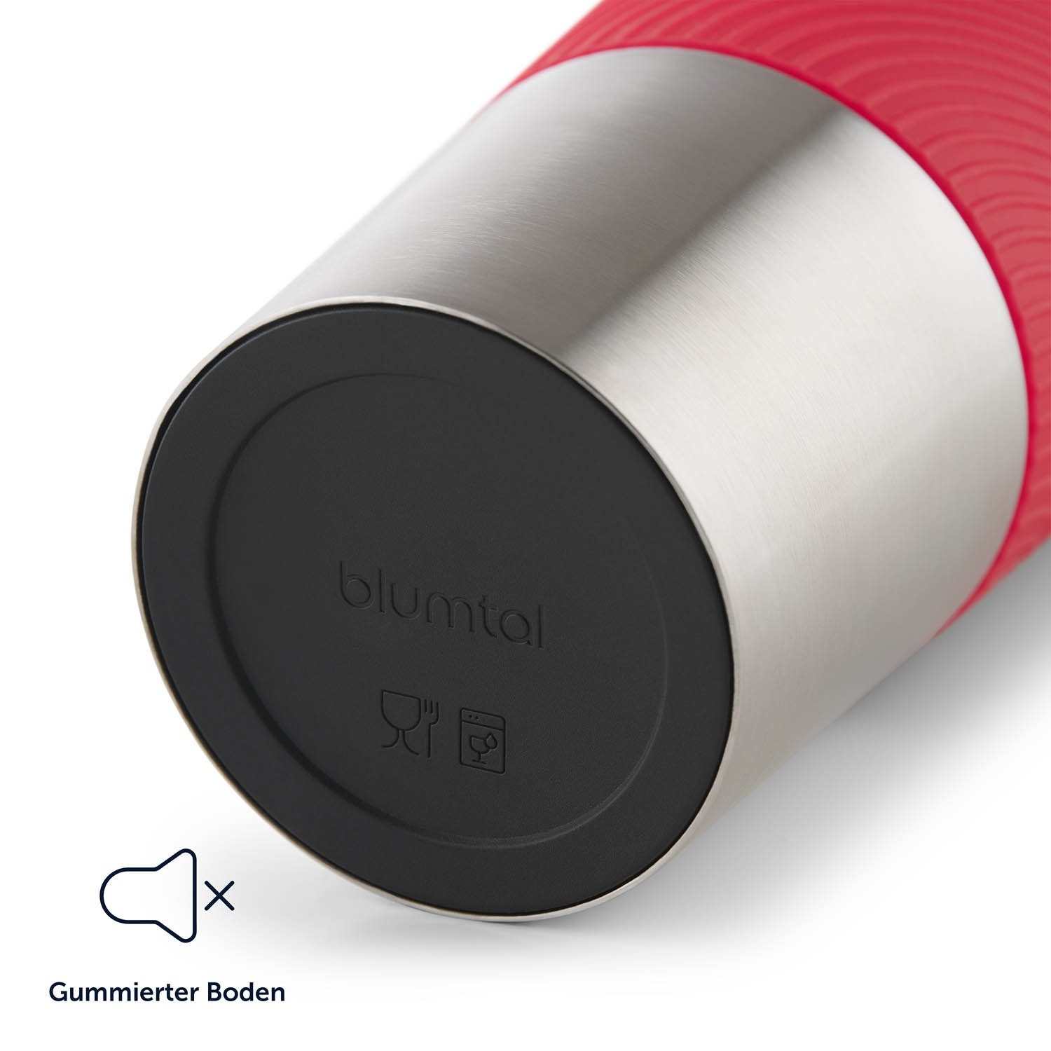 Blumtal Isolierflasche Thermobecher Classic aus Edelstahl - auslaufsicher Becher to go, hält 4h heiß/ 8h kalt, 360° Trinköffnung, Easy Quick-Press-Verschluss