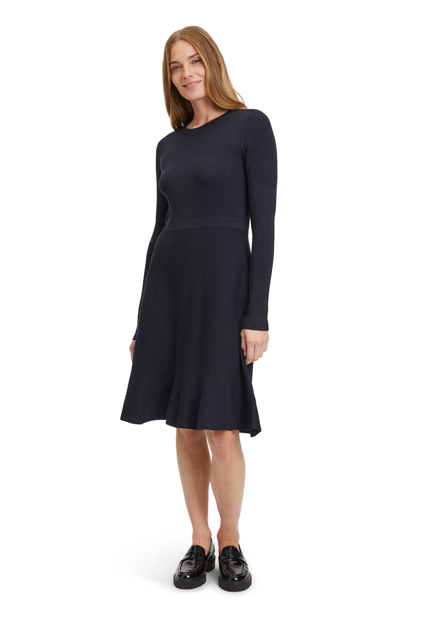 Vera Mont Minikleid mit Strickdetails (1-tlg) Dark Navy