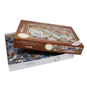Close Up Spiel, Historische Weltkarte Puzzle 1000 Teile, Aimee Stewart