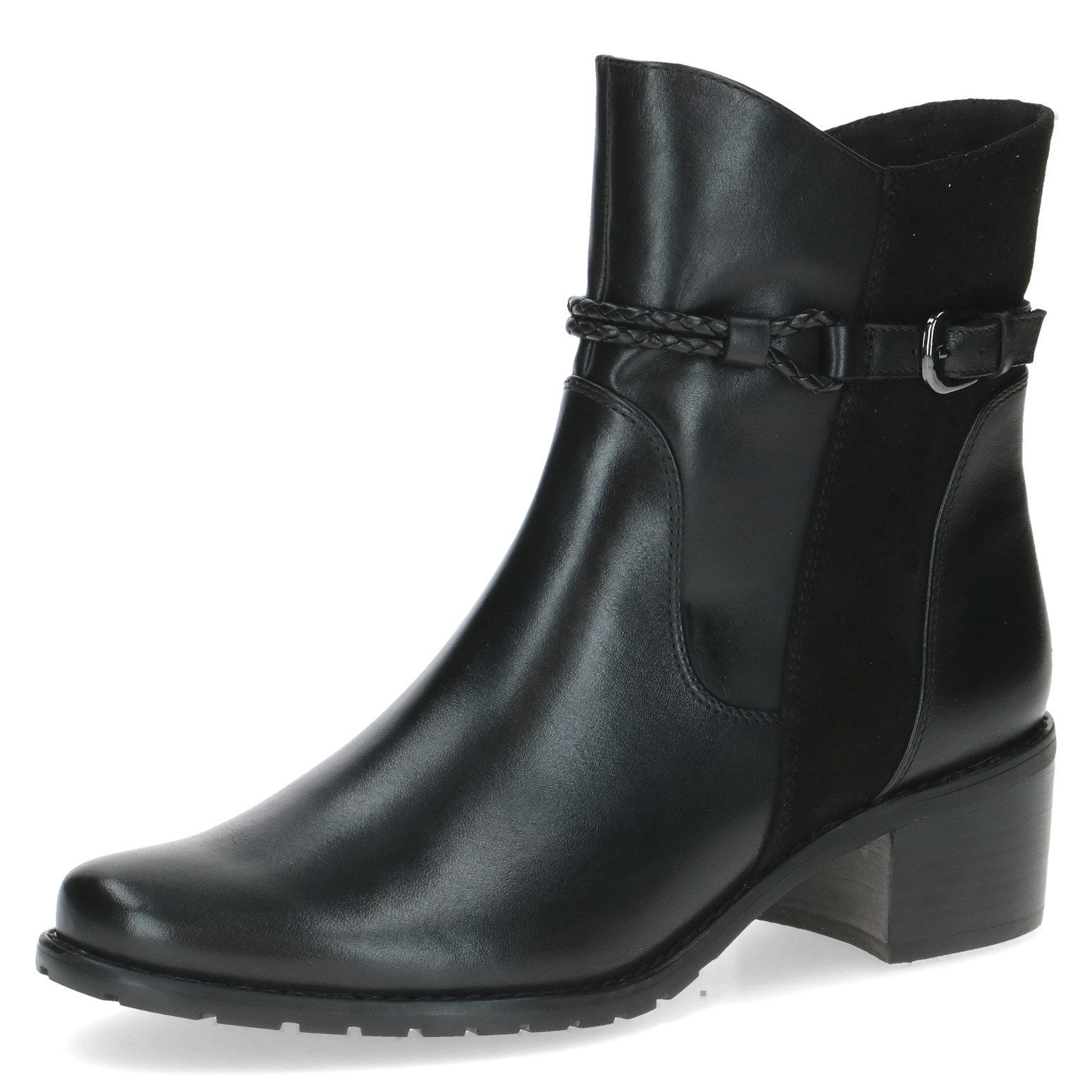 Caprice Stiefelette, Blockabsatz, Businessschuh mit geflochtenem günstig online kaufen