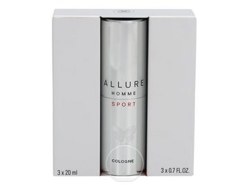 CHANEL Eau de Cologne Chanel Allure Homme Sport Eau de Cologne 3 x 20 ml mit Zerstäuber