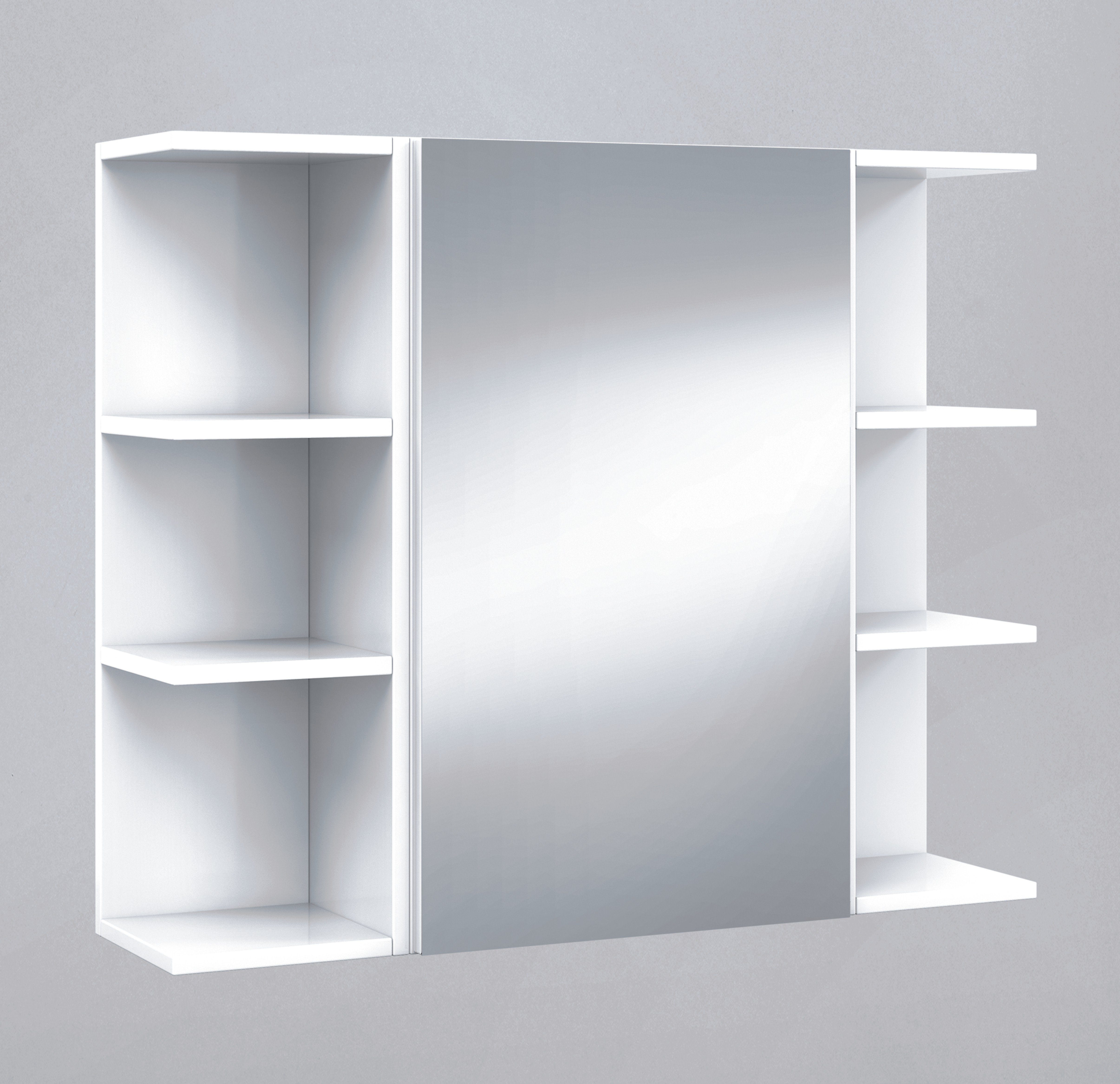 habeig Eckregal Mehrzweckregal Regal Badregal Badschrank weiß Bad, 65 cm hoch