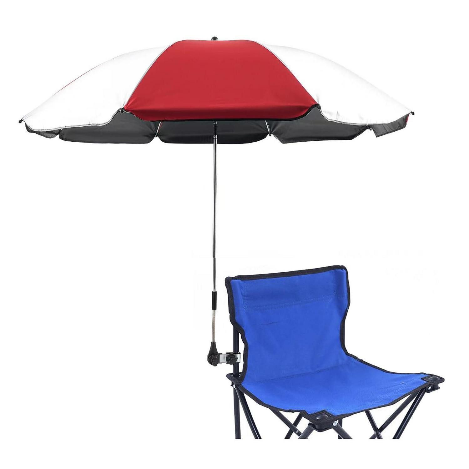 LuxusKollektion Sonnenschirm Sonnenschirm mit Klemme Rot