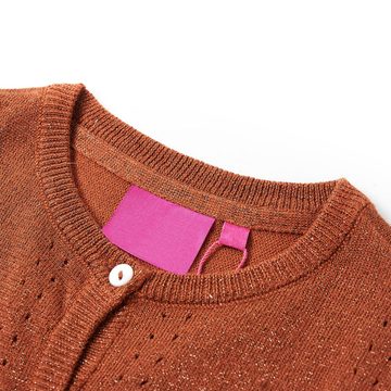 vidaXL Strickjacke Kinder-Strickjacke Cognac 140