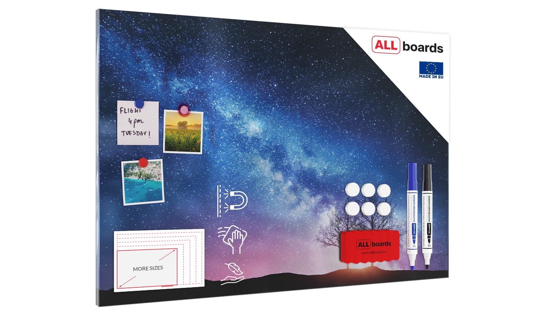 ALLboards Magnettafel Metallische Magnettafel, MetalBoard, MILCHSTRASSE günstig online kaufen