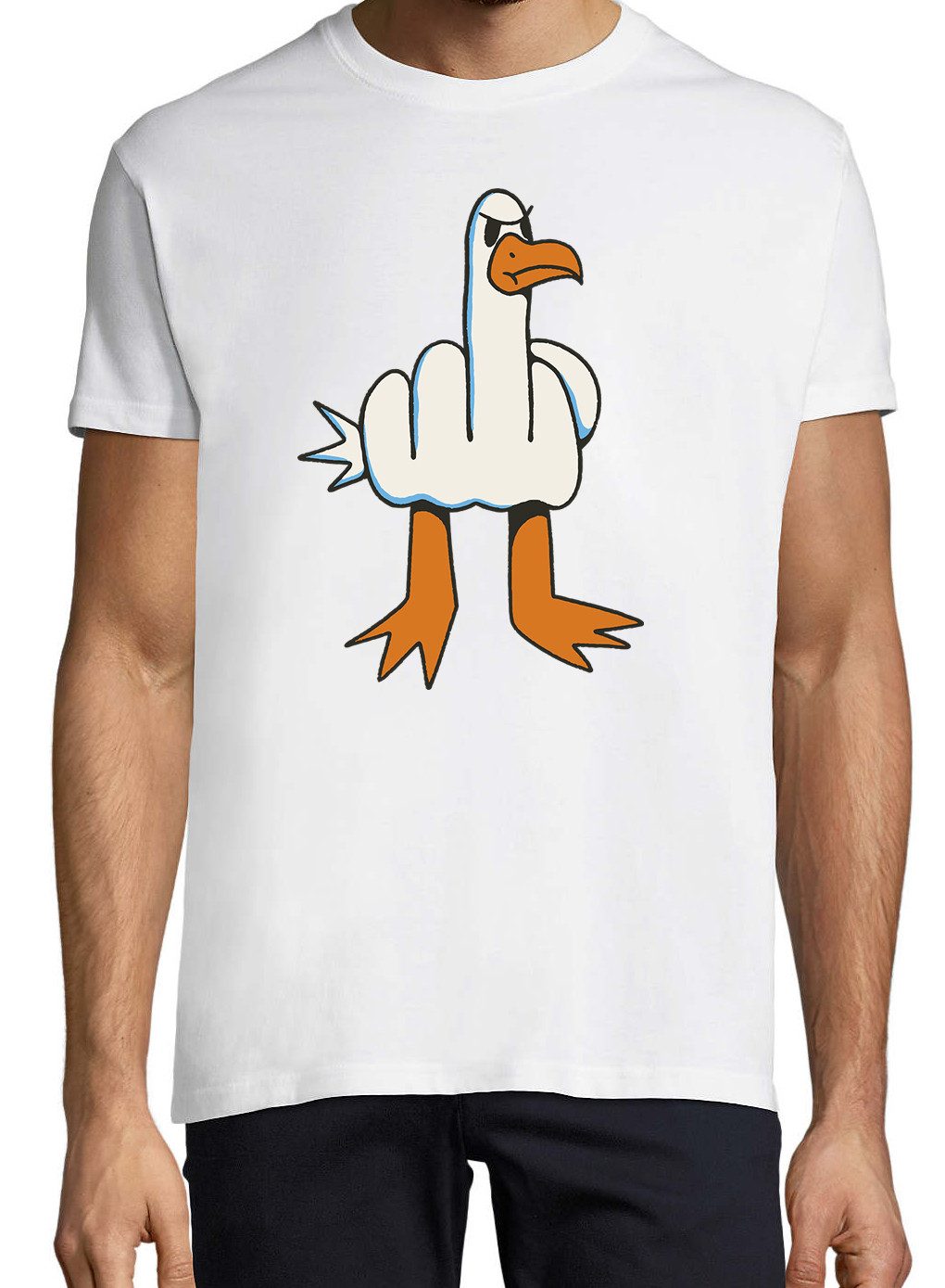 Youth Designz Print-Shirt Möwe Finger Herren günstig online kaufen