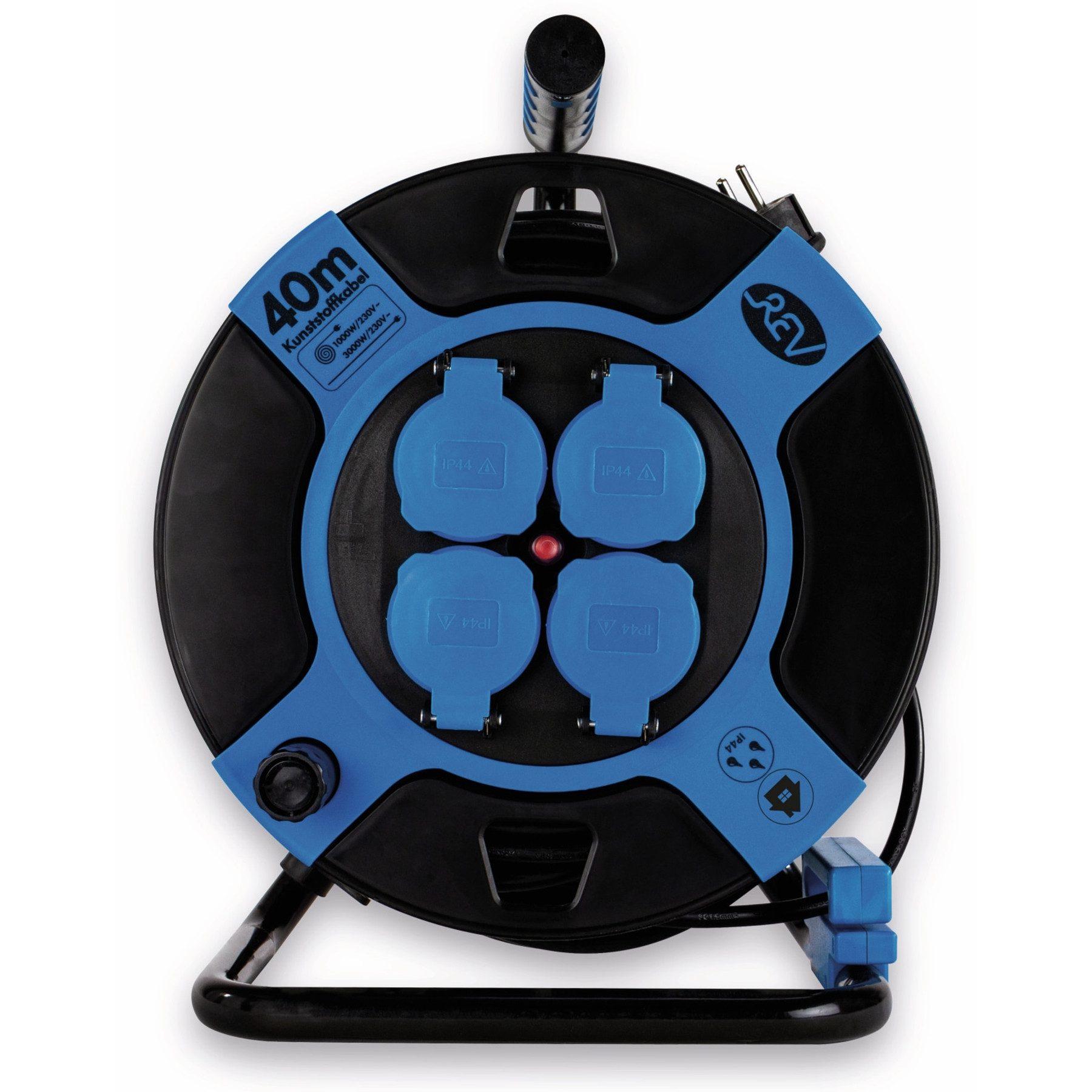 REV REV Kabeltrommel H05VV, 4-fach, 40 m Kabeltrommel