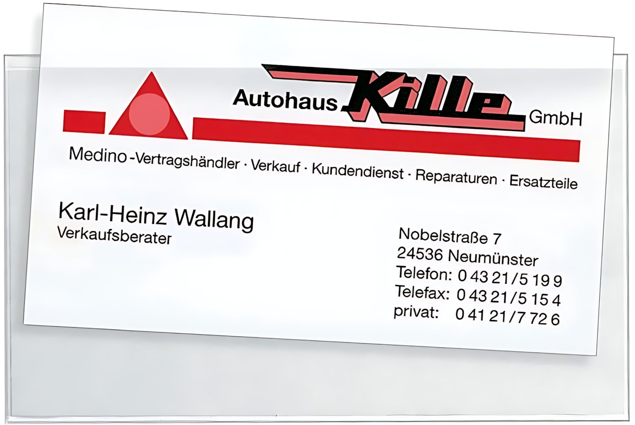 VELOFLEX Visitenkartenhülle VeloflexSK Visitenkartentasche 112X62 mm quer