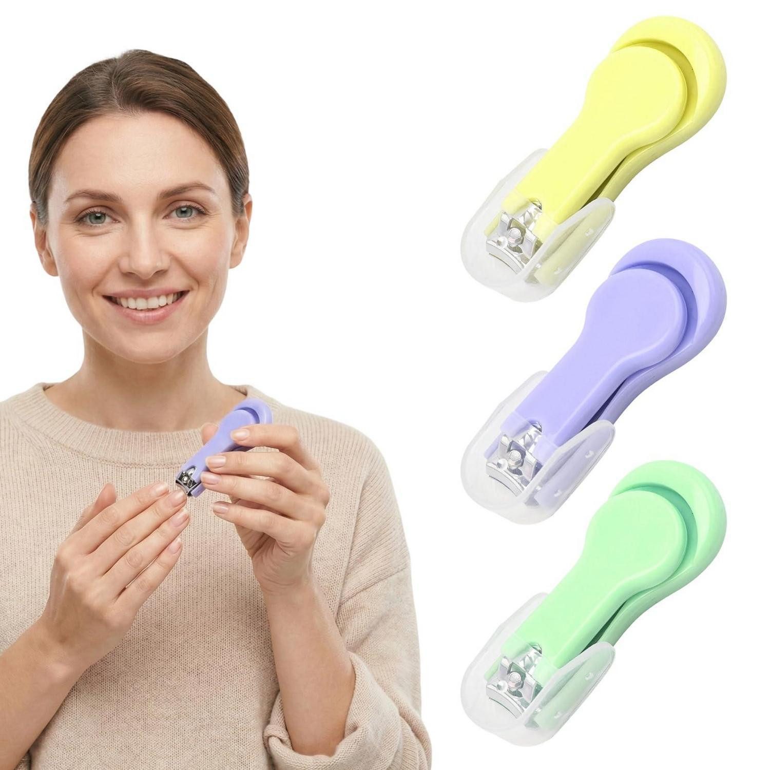 LuxusKollektion Nagelknipser-Set Nagelknipser 3tlg Set Baby & Kinder Macaron