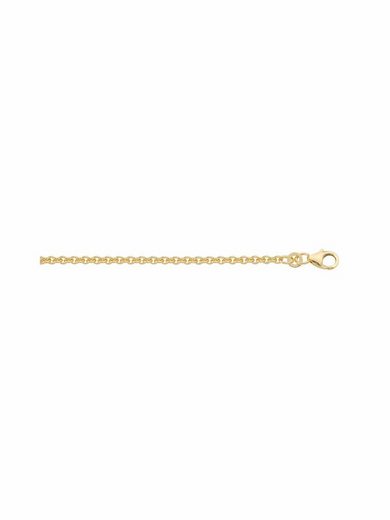 Adelia´s Goldkette »585 Gold Anker Halskette«, Ankerkette rund Goldschmuck für Damen