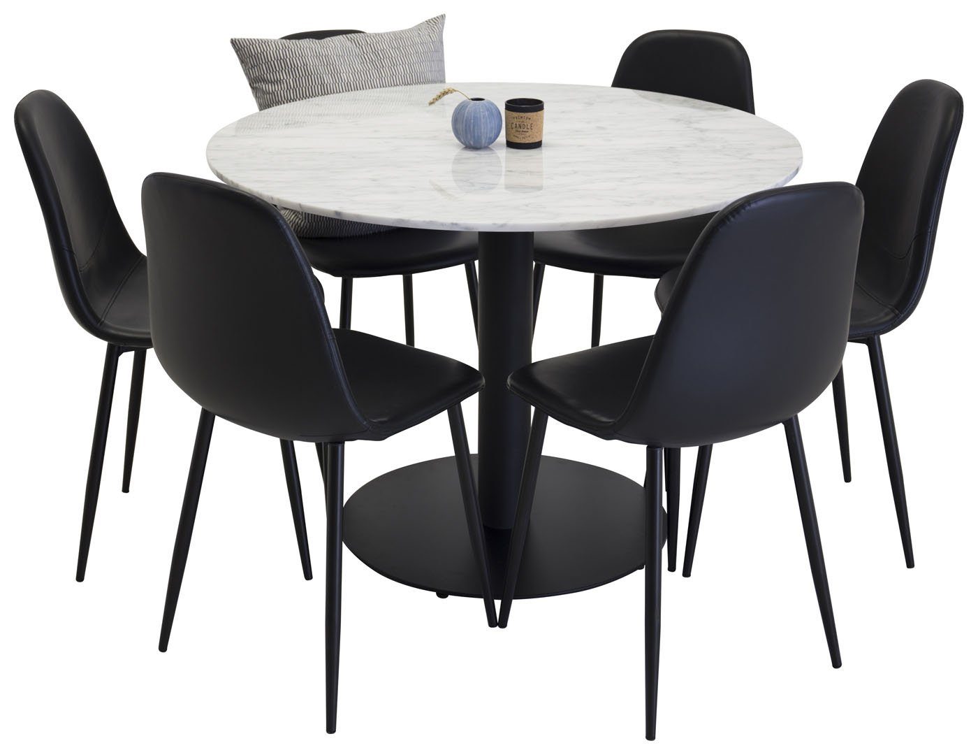 ebuy24 Essgruppe EstelleØ106WHBL Essgruppe Esstisch weiß, günstig online kaufen