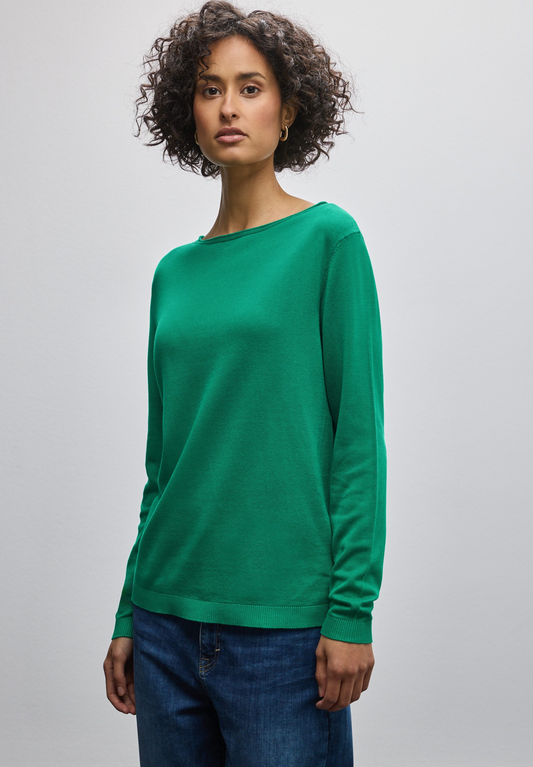 STREET ONE Strickpullover mit U-Boot-Ausschnitt