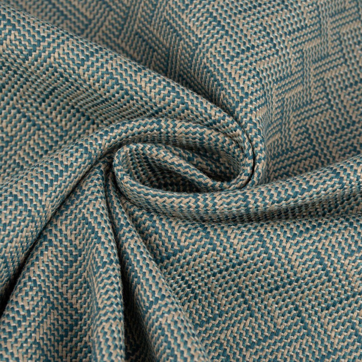 Thumbnail - SCHÖNER LEBEN. Stoff Polsterstoff Möbelstoff Dekostoff Flachgewebe Alba Chevron mintgrün, pflegeleicht
