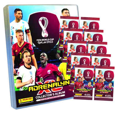 Panini Sammelkarte »Panini Fifa World Cup Qatar WM Karten 2022 - 1«, 1 Sammelmappe + 10 Booster Karten