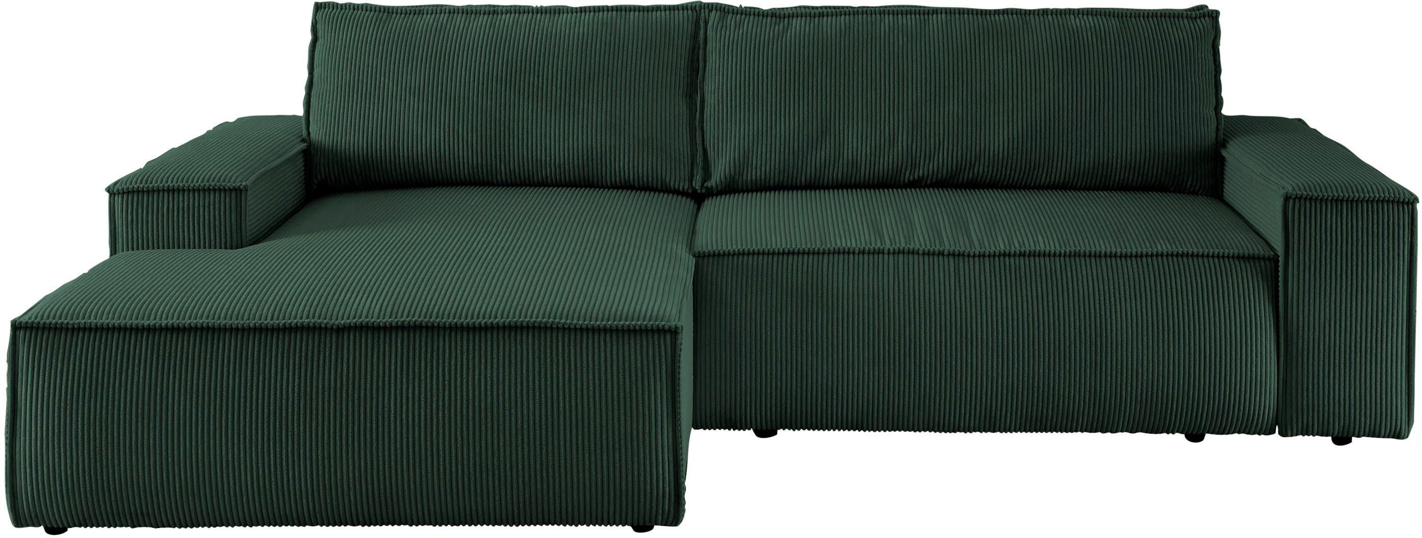 Home affaire Ecksofa SHERWOOD Schlafsofa 267 cm, L-Form, Schlaffunktion mit günstig online kaufen