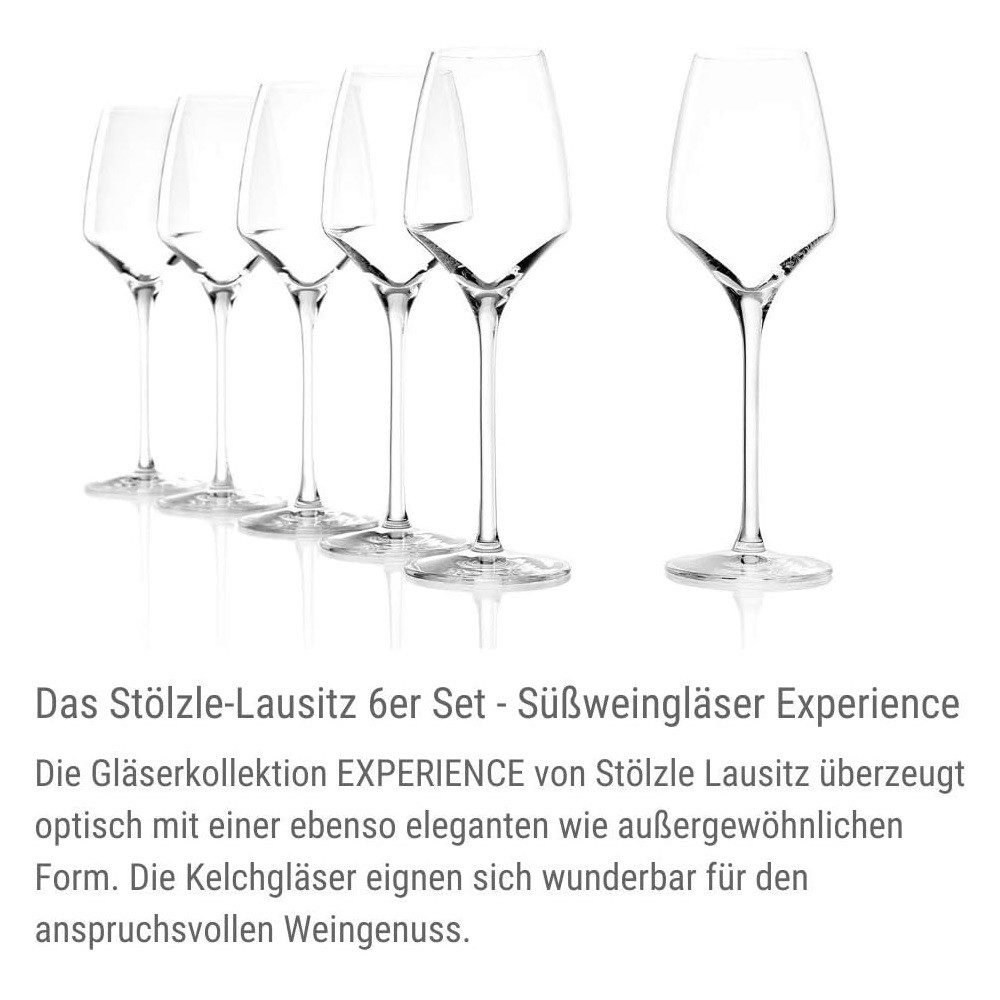 Stölzle Weinglas Stölzle Lausitz Experience Süßweinkelch 190ml (6er Set), Kristallglas