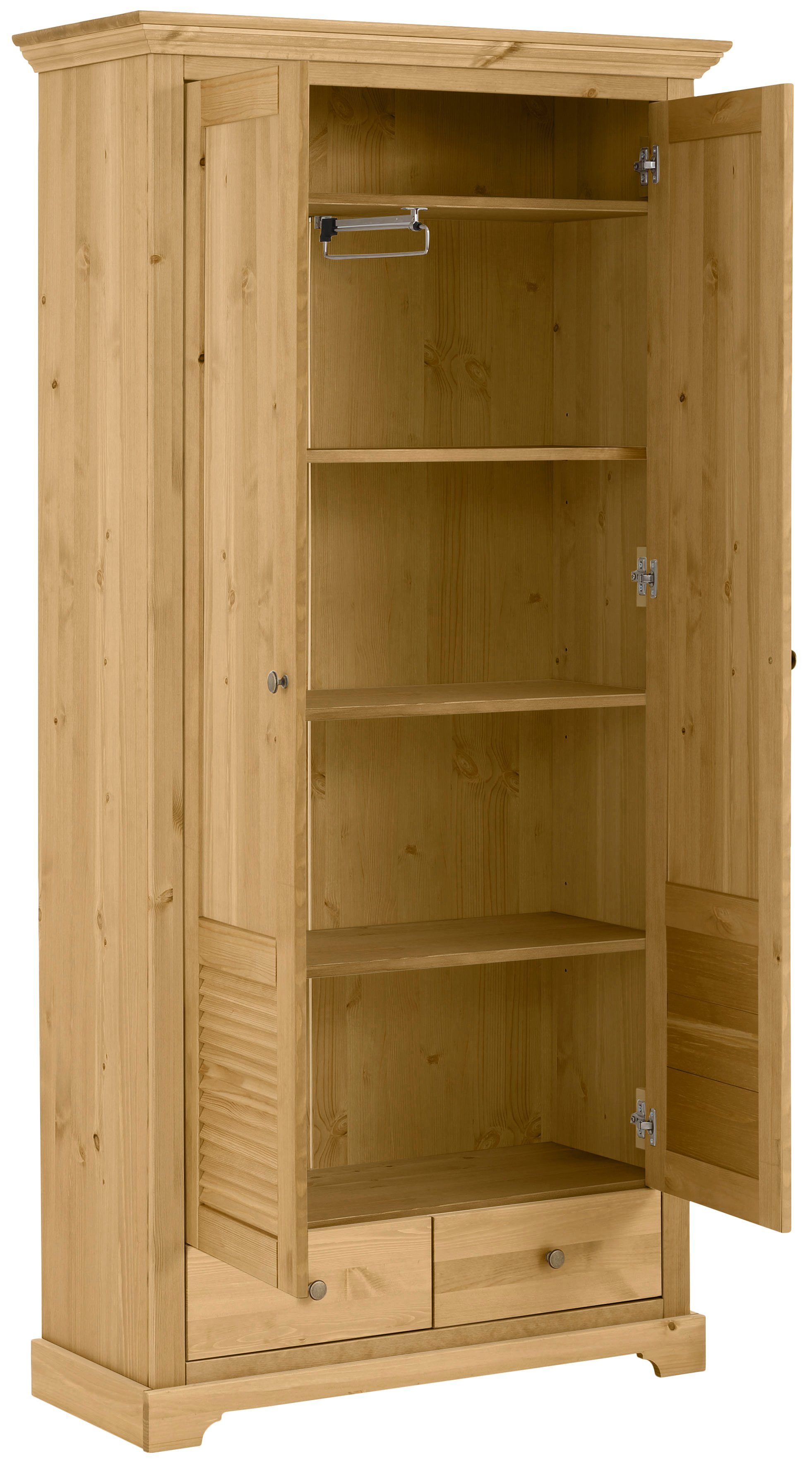 OTTO home Garderobenschrank Ayanna, Dielenschrank, Kleiderschrank, Schrank, FSC® Breite 94 cm, 2-türig, aus massiver Kiefer, FSC® – Bild 5 von 5