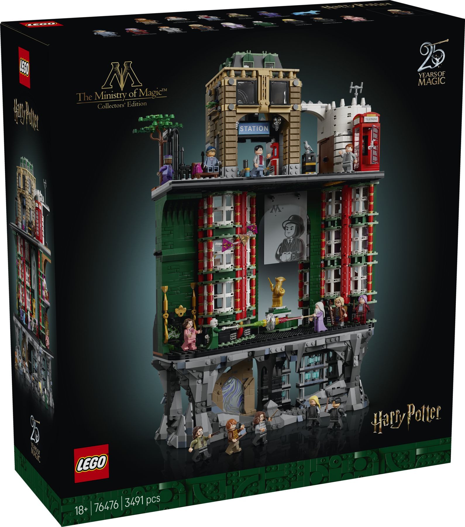 LEGO® LEGO Harry Potter 76476 Das Zaubereiministerium – Sammleredition Konstruktionsspielsteine, (Set, 3491 St., 3491 Teile)