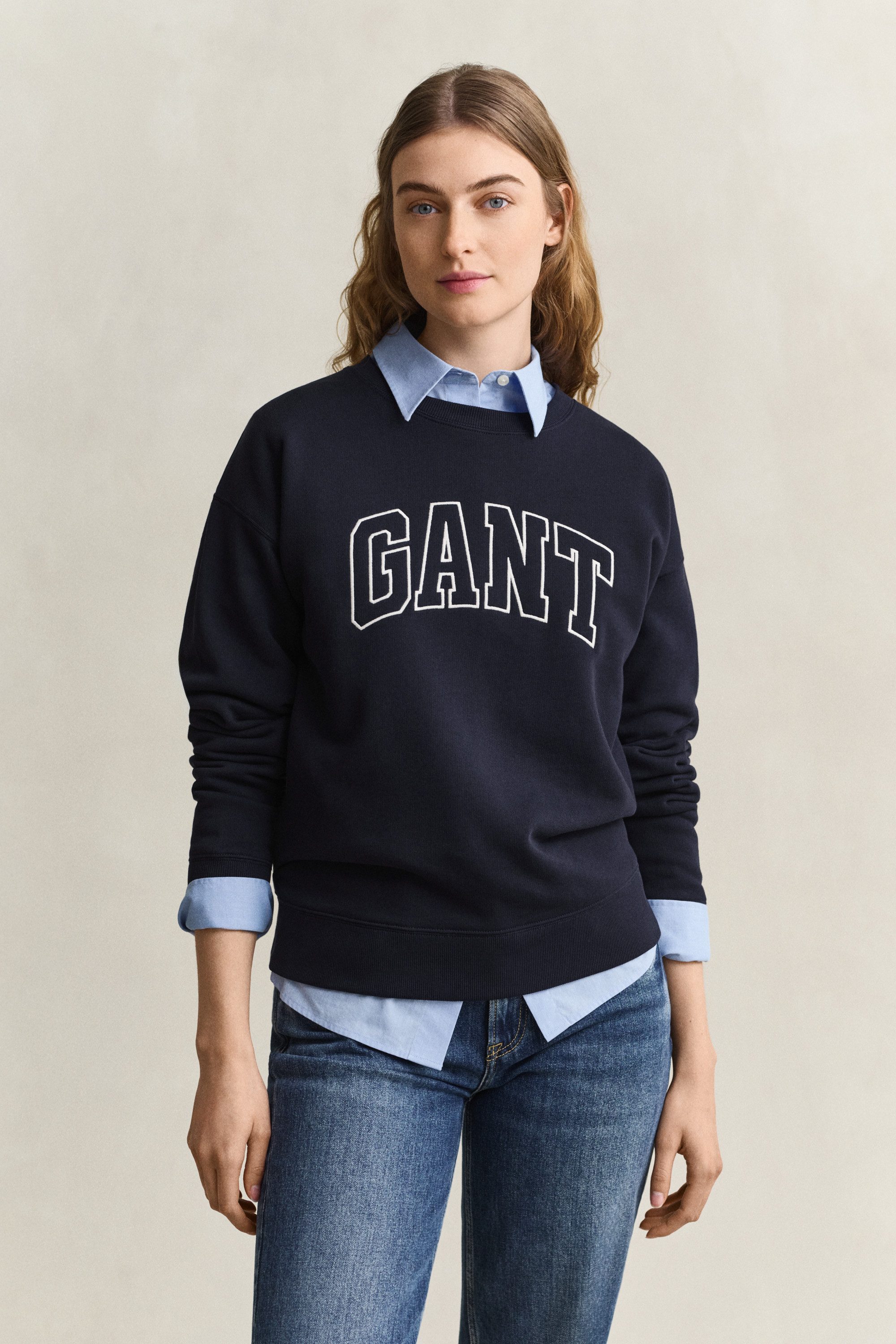 Gant Sweatshirt GRAPHIC C-NECK SWEAT Relaxed fit mit Rundhalsausschnitt