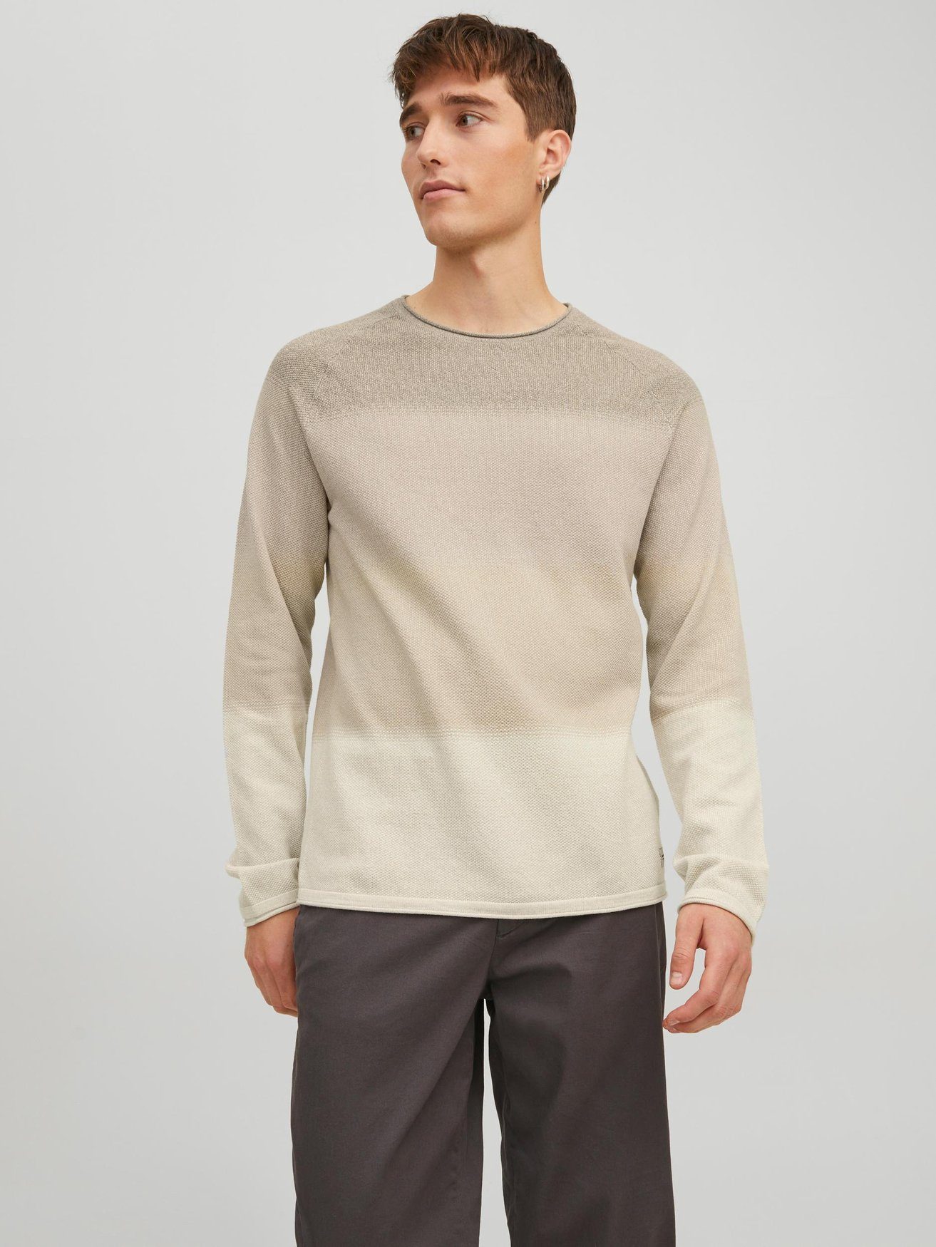 Jack & Jones Herren Sweater Pullover mit Rundhals Ausschnitt JJEHILL günstig online kaufen