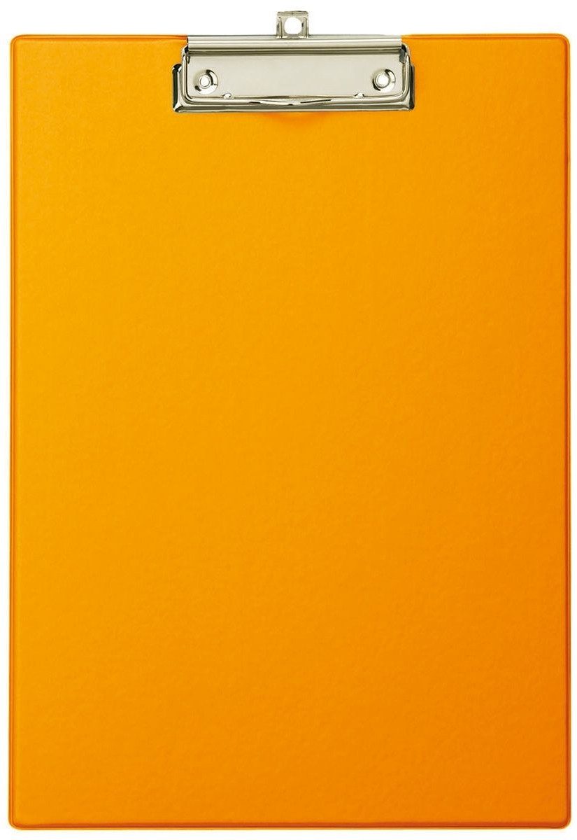 Schreibmappe Schreibplatte mit Folienüberzug A4 hoch orange