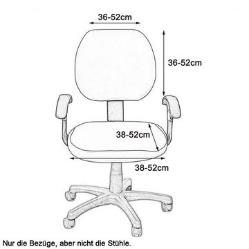 Rnemitery Bürostuhl Bürostuhl Bezug für Schreibtischstuhl Drehstuhl Moderne Bezüge