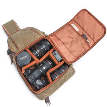Dekorative Kameratasche Wasserabweisend Kameratasche Sling Schulter Cross Bag, Fallfest (1-tlg), Wasserdicht