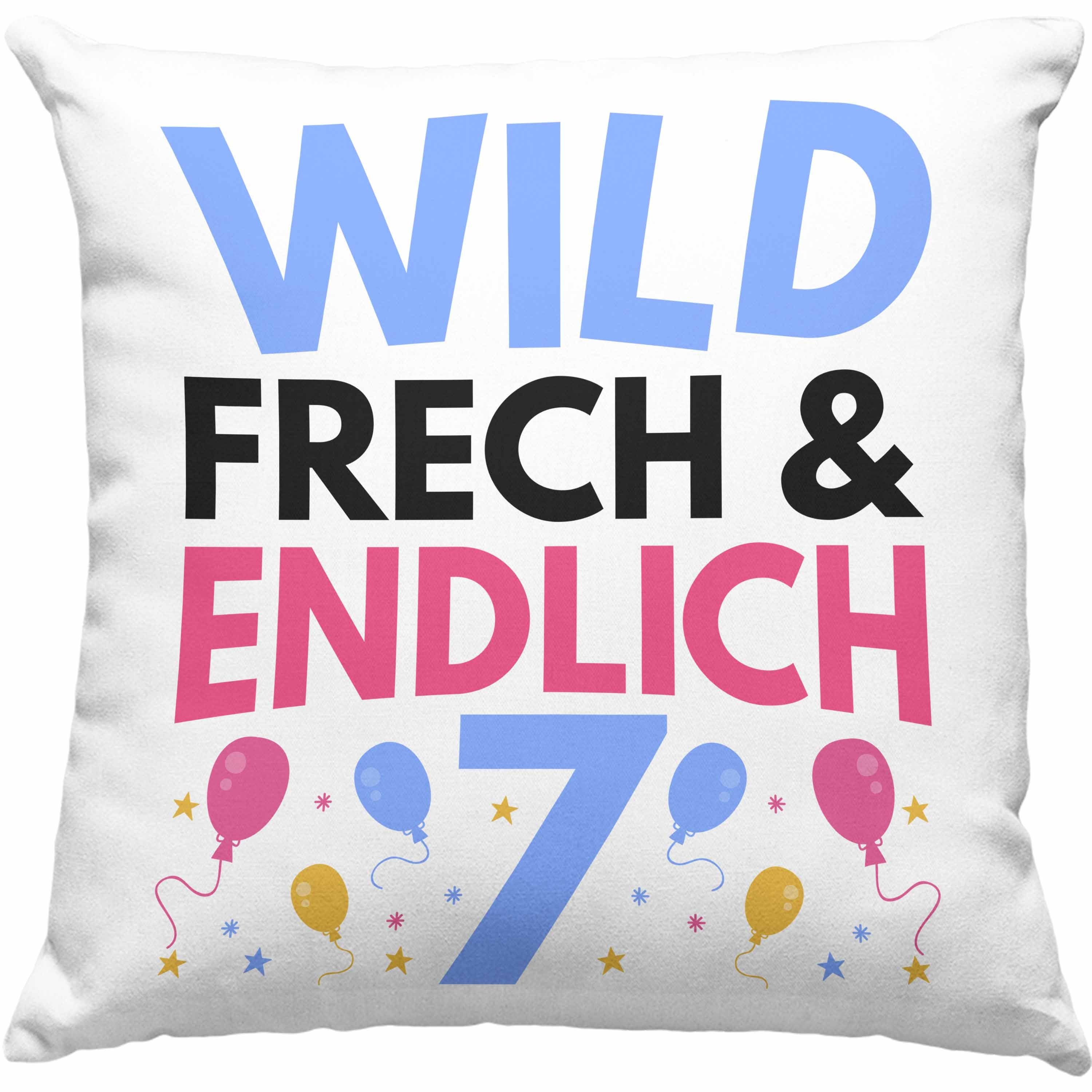 Trendation Dekokissen Trendation Kinder Spruch Geschenk 7. Geburtstag