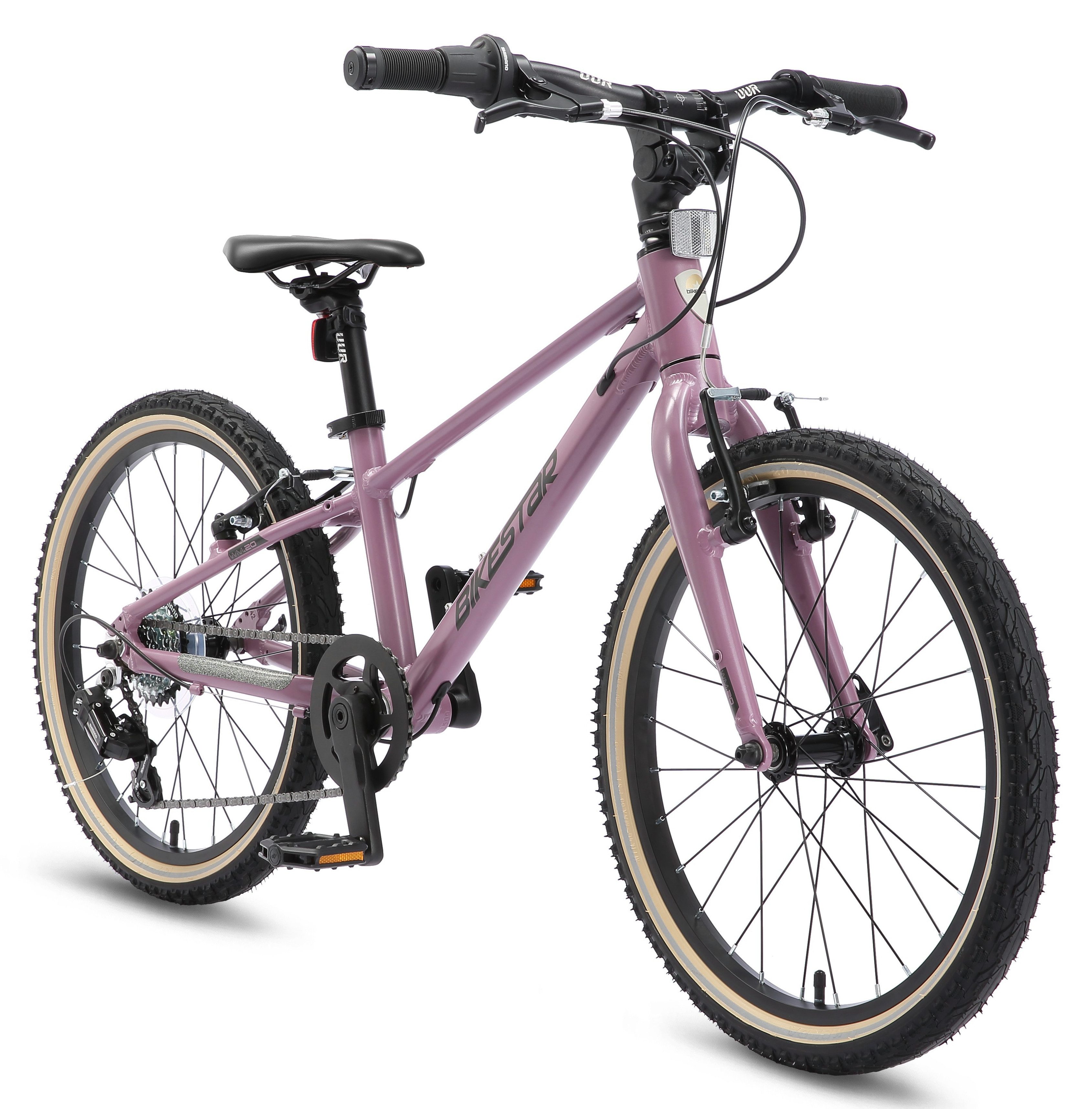 Bikestar Kinderfahrrad Leichtgewicht 8 kg 20 Zoll Aluminium ab 6 Jahre, 7 Gang Shimano RD-M2005 Schaltwerk, Kettenschaltung, Reflektierende Reifen, leichtes Treten, ergonomischer Rahmen