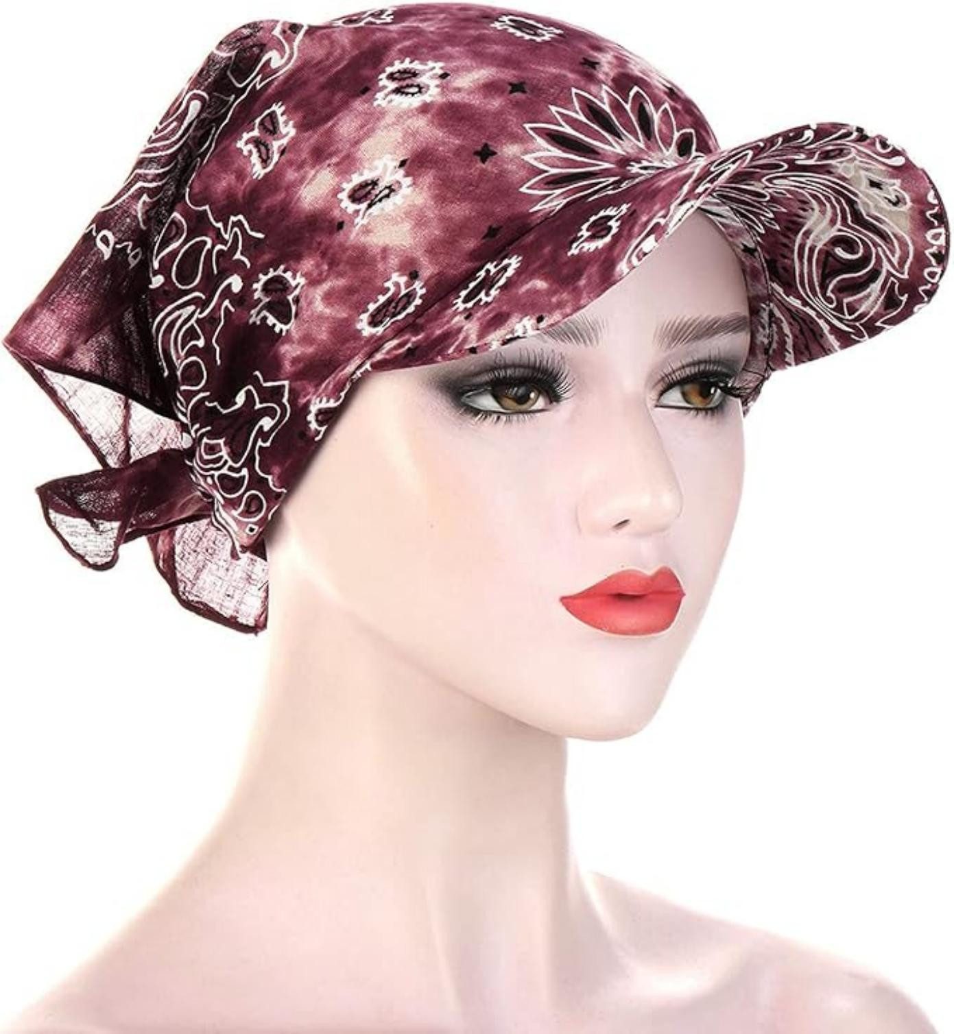 Coonoor Baseball Cap Bandana Cap mit Schleifenbindung Damen,leicht und weich